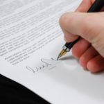 sign pen business document